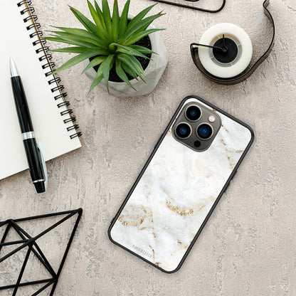 White Gold Marble - iPhone 13 Pro θήκη