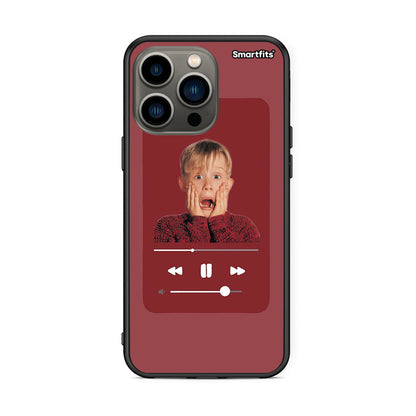 iPhone 13 Pro Xmas Alone Music θήκη από τη Smartfits με σχέδιο στο πίσω μέρος και μαύρο περίβλημα | Smartphone case with colorful back and black bezels by Smartfits