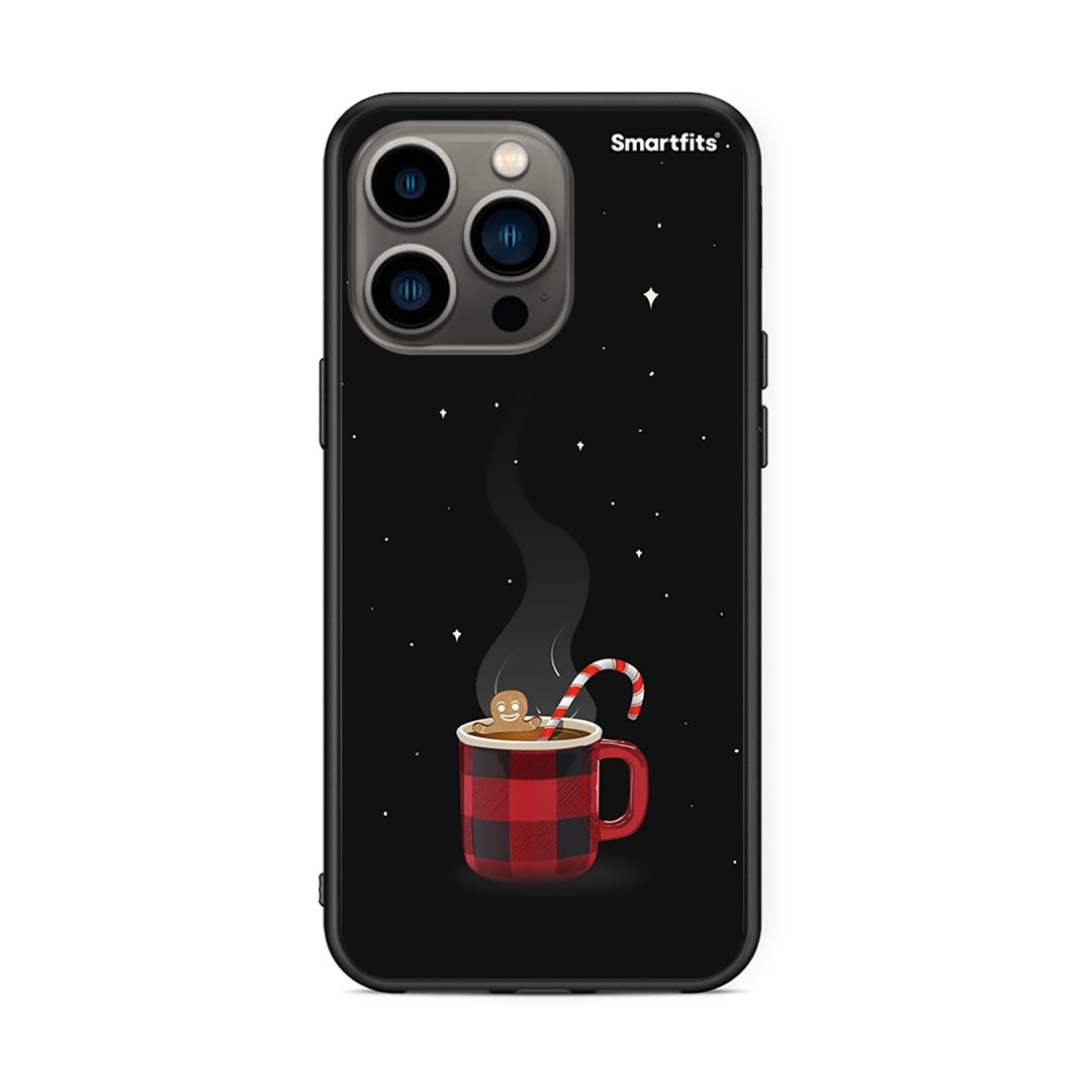 iPhone 13 Pro Xmas Bathing θήκη από τη Smartfits με σχέδιο στο πίσω μέρος και μαύρο περίβλημα | Smartphone case with colorful back and black bezels by Smartfits