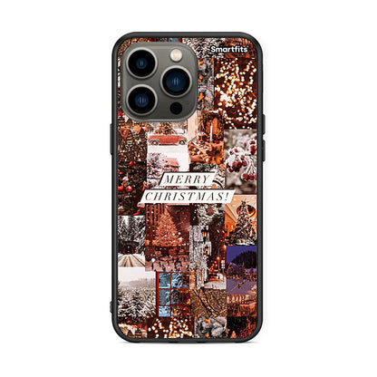 iPhone 13 Pro Xmas Collage θήκη από τη Smartfits με σχέδιο στο πίσω μέρος και μαύρο περίβλημα | Smartphone case with colorful back and black bezels by Smartfits