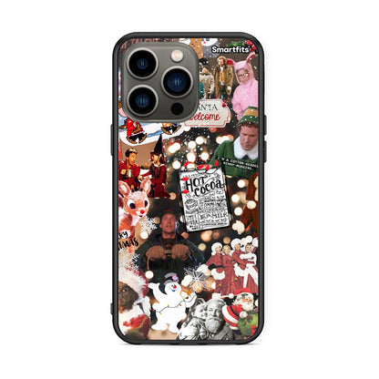 iPhone 13 Pro Xmas Movies θήκη από τη Smartfits με σχέδιο στο πίσω μέρος και μαύρο περίβλημα | Smartphone case with colorful back and black bezels by Smartfits