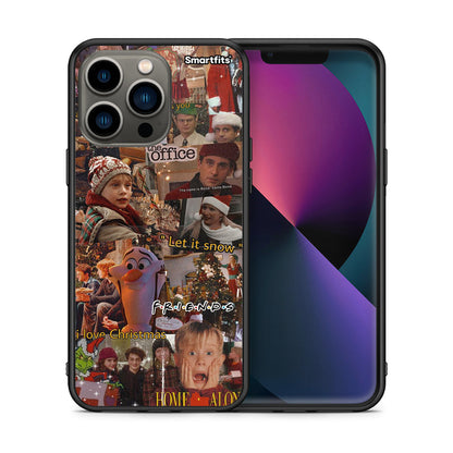Θήκη iPhone 13 Pro Xmas Wishes από τη Smartfits με σχέδιο στο πίσω μέρος και μαύρο περίβλημα | iPhone 13 Pro Xmas Wishes case with colorful back and black bezels