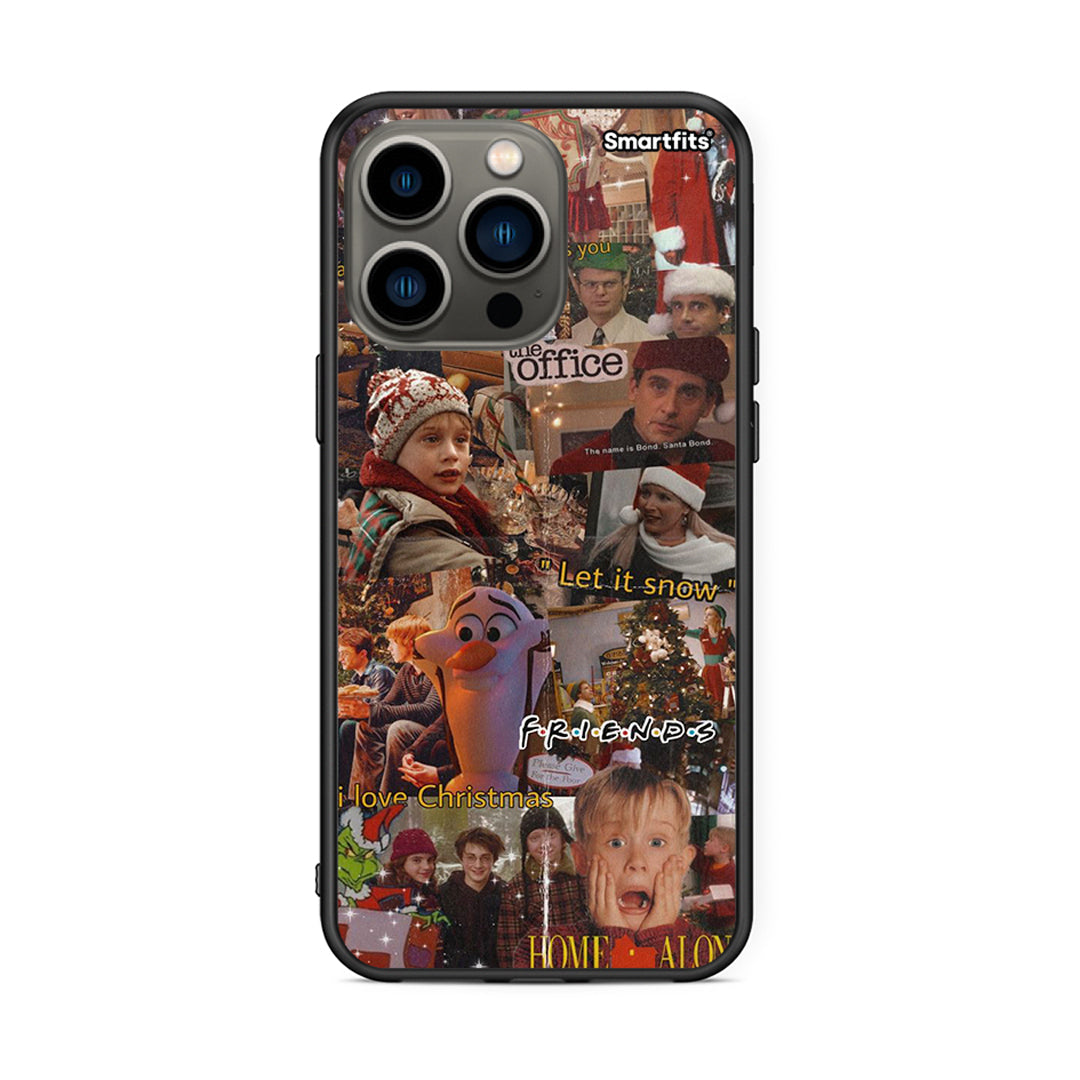 iPhone 13 Pro Xmas Wishes θήκη από τη Smartfits με σχέδιο στο πίσω μέρος και μαύρο περίβλημα | Smartphone case with colorful back and black bezels by Smartfits
