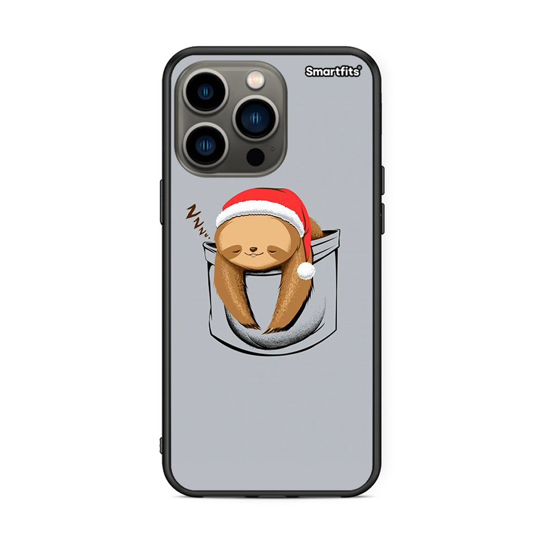iPhone 13 Pro Xmas Zzzz θήκη από τη Smartfits με σχέδιο στο πίσω μέρος και μαύρο περίβλημα | Smartphone case with colorful back and black bezels by Smartfits
