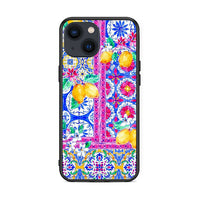 Thumbnail for iPhone 13 Retro Spring θήκη από τη Smartfits με σχέδιο στο πίσω μέρος και μαύρο περίβλημα | Smartphone case with colorful back and black bezels by Smartfits