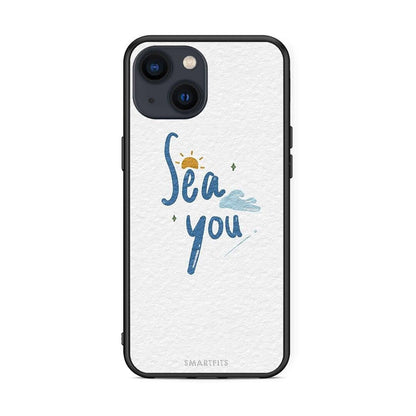 iPhone 13 Mini Sea You Θήκη από τη Smartfits με σχέδιο στο πίσω μέρος και μαύρο περίβλημα | Smartphone case with colorful back and black bezels by Smartfits