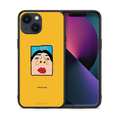 Θήκη Αγίου Βαλεντίνου iPhone 13 Mini So Cool από τη Smartfits με σχέδιο στο πίσω μέρος και μαύρο περίβλημα | iPhone 13 Mini So Cool case with colorful back and black bezels