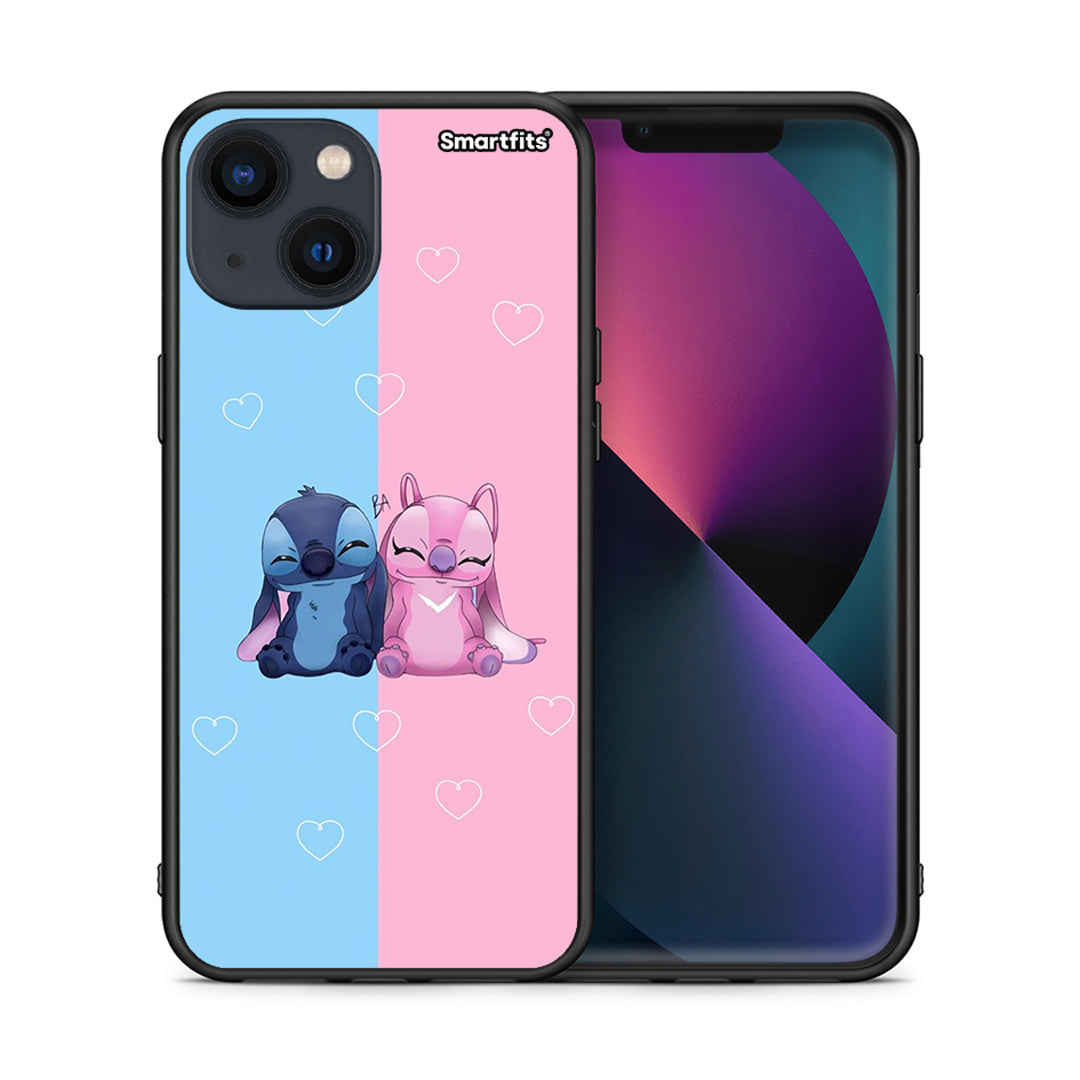 Θήκη iPhone 13 Mini Stitch And Angel από τη Smartfits με σχέδιο στο πίσω μέρος και μαύρο περίβλημα | iPhone 13 Mini Stitch And Angel case with colorful back and black bezels