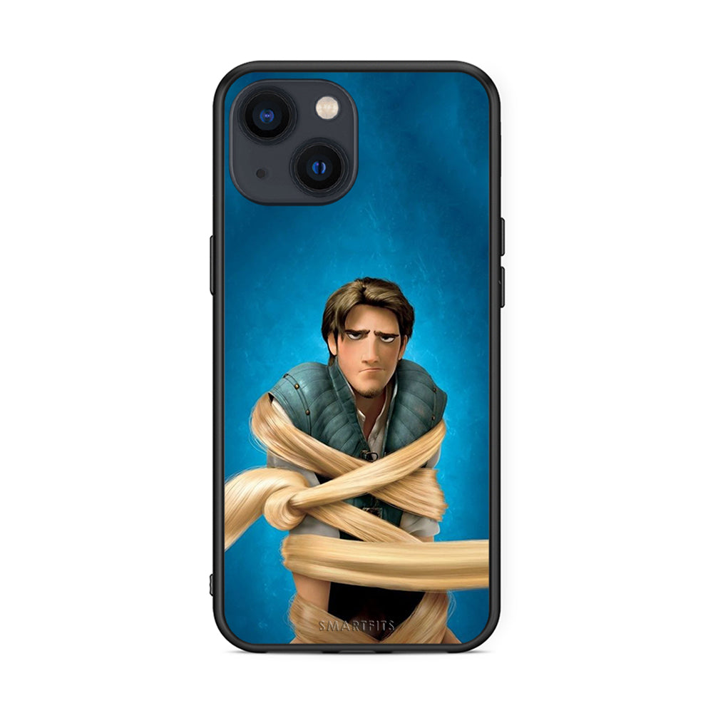 iPhone 13 Mini Tangled 1 Θήκη Αγίου Βαλεντίνου από τη Smartfits με σχέδιο στο πίσω μέρος και μαύρο περίβλημα | Smartphone case with colorful back and black bezels by Smartfits