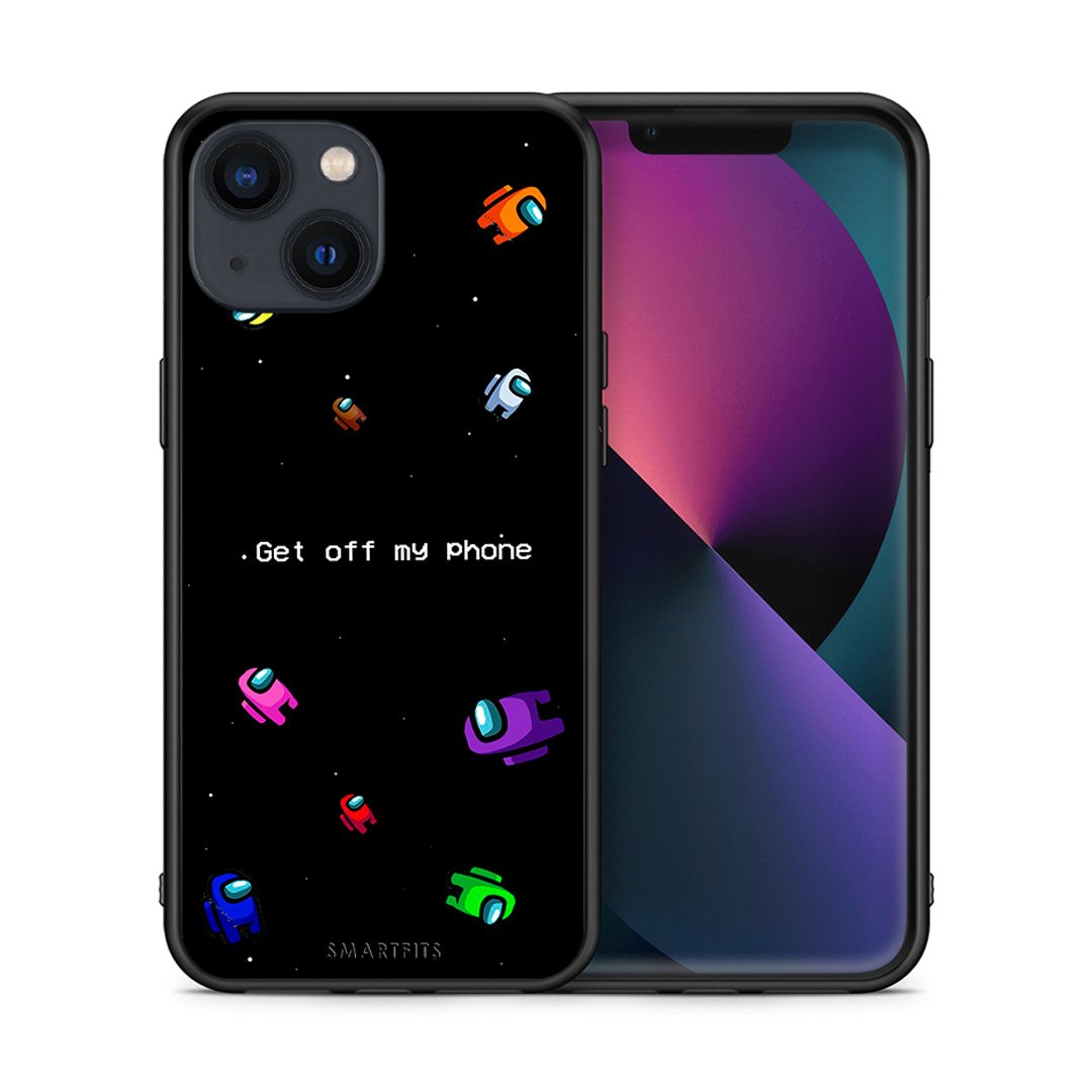 Θήκη iPhone 13 AFK Text από τη Smartfits με σχέδιο στο πίσω μέρος και μαύρο περίβλημα | iPhone 13 AFK Text case with colorful back and black bezels