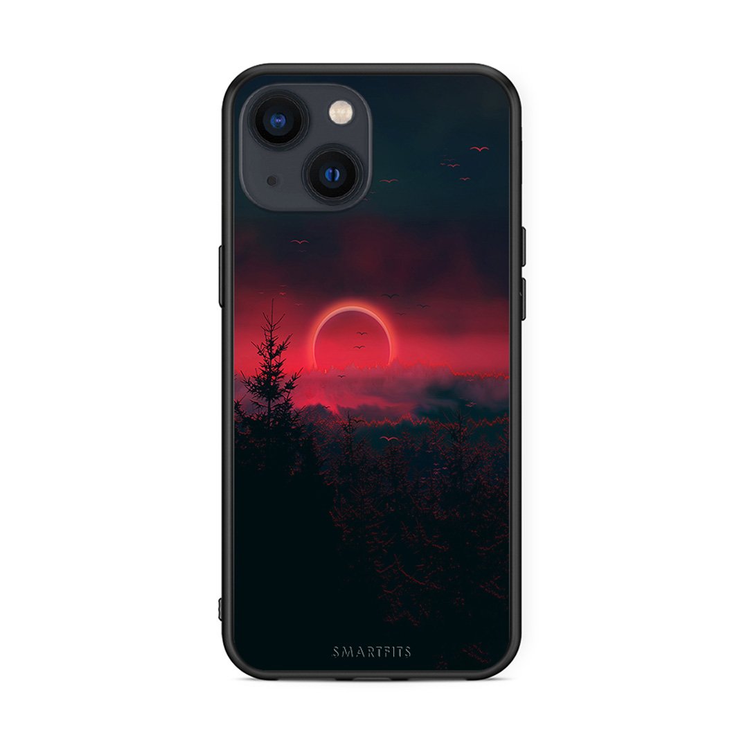 4 - iPhone 13 Mini Sunset Tropic case, cover, bumper