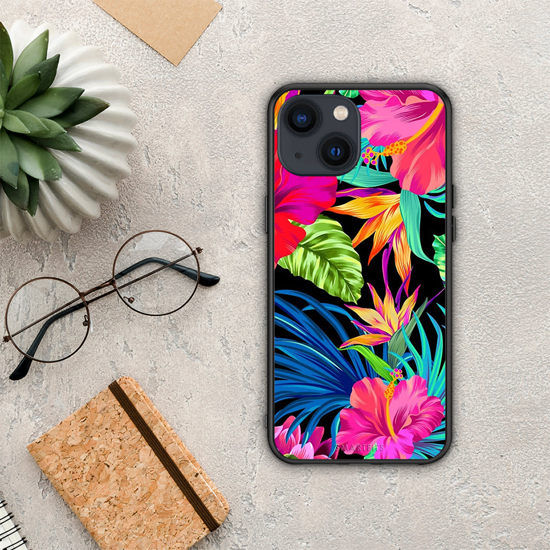 Tropical Flowers - iPhone 13 Mini θήκη