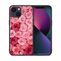 Thumbnail for Θήκη iPhone 13 Mini RoseGarden Valentine από τη Smartfits με σχέδιο στο πίσω μέρος και μαύρο περίβλημα | iPhone 13 Mini RoseGarden Valentine case with colorful back and black bezels