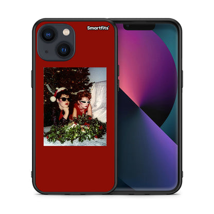 Θήκη iPhone 13 Mini Waiting For Xmas από τη Smartfits με σχέδιο στο πίσω μέρος και μαύρο περίβλημα | iPhone 13 Mini Waiting For Xmas case with colorful back and black bezels