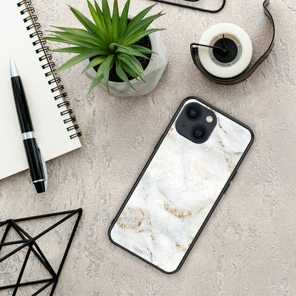 White Gold Marble - iPhone 13 Mini θήκη