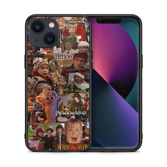 Θήκη iPhone 13 Xmas Wishes από τη Smartfits με σχέδιο στο πίσω μέρος και μαύρο περίβλημα | iPhone 13 Xmas Wishes case with colorful back and black bezels