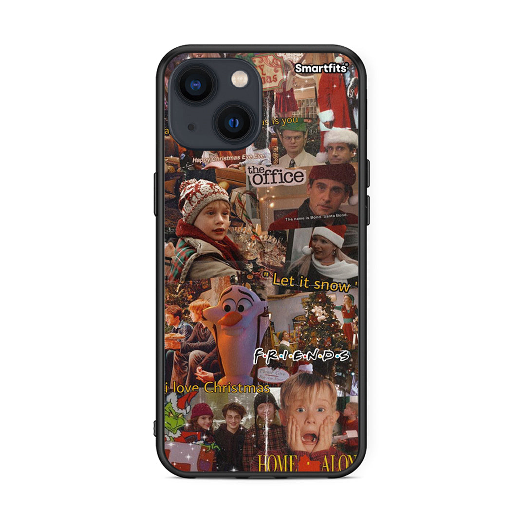iPhone 13 Xmas Wishes θήκη από τη Smartfits με σχέδιο στο πίσω μέρος και μαύρο περίβλημα | Smartphone case with colorful back and black bezels by Smartfits
