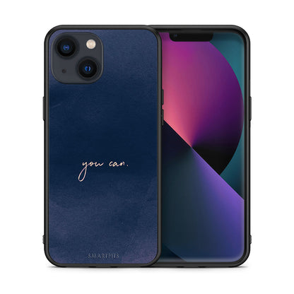 Θήκη iPhone 13 You Can από τη Smartfits με σχέδιο στο πίσω μέρος και μαύρο περίβλημα | iPhone 13 You Can case with colorful back and black bezels