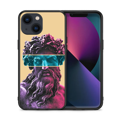 Θήκη Αγίου Βαλεντίνου iPhone 13 Mini Zeus Art από τη Smartfits με σχέδιο στο πίσω μέρος και μαύρο περίβλημα | iPhone 13 Mini Zeus Art case with colorful back and black bezels