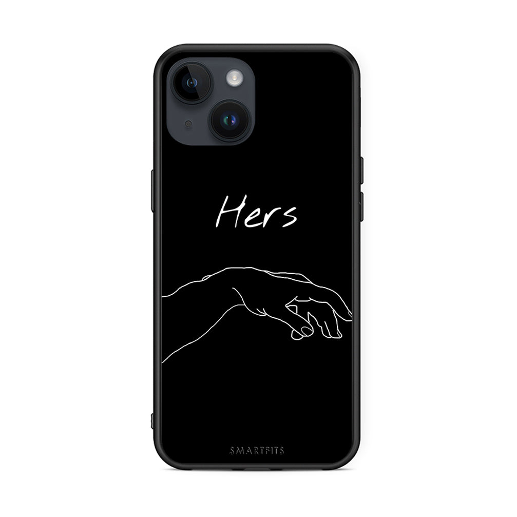 iPhone 14 Aeshetic Love 1 Θήκη Αγίου Βαλεντίνου από τη Smartfits με σχέδιο στο πίσω μέρος και μαύρο περίβλημα | Smartphone case with colorful back and black bezels by Smartfits