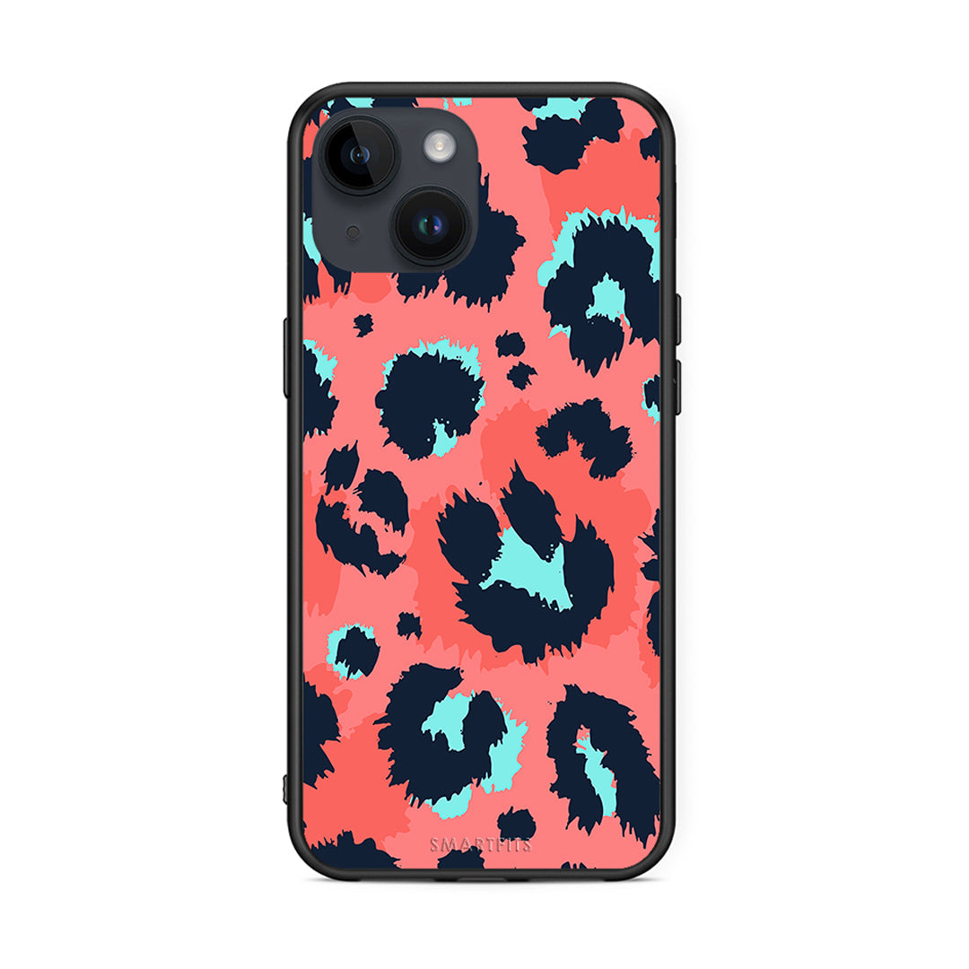 22 - iPhone 14 Pink Leopard Animal case, cover, bumper