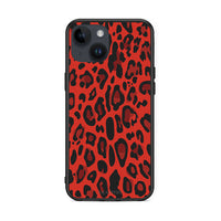 Thumbnail for 4 - iPhone 14 Red Leopard Animal case, cover, bumper