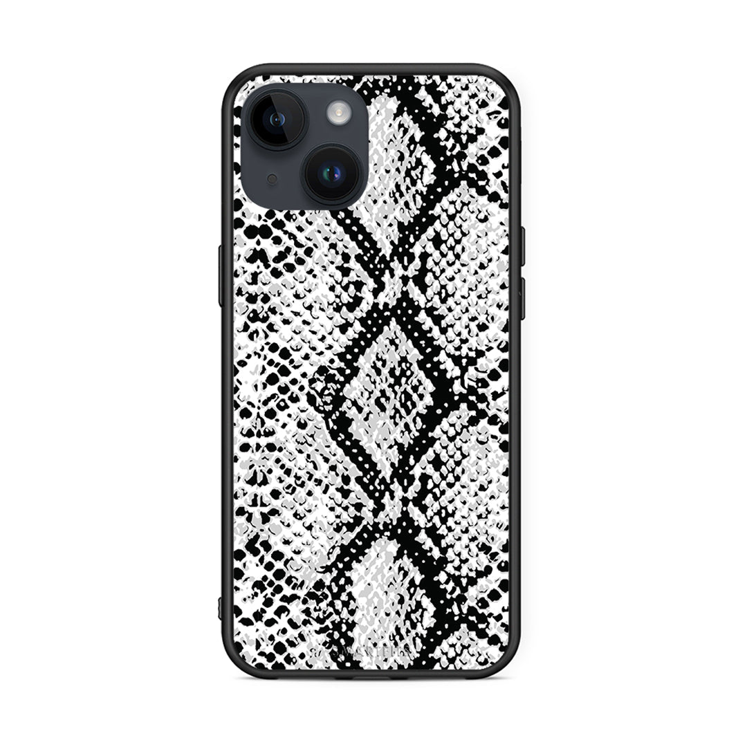 24 - iPhone 14 White Snake Animal case, cover, bumper