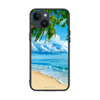 Thumbnail for iPhone 14 Beautiful Beach θήκη από τη Smartfits με σχέδιο στο πίσω μέρος και μαύρο περίβλημα | Smartphone case with colorful back and black bezels by Smartfits