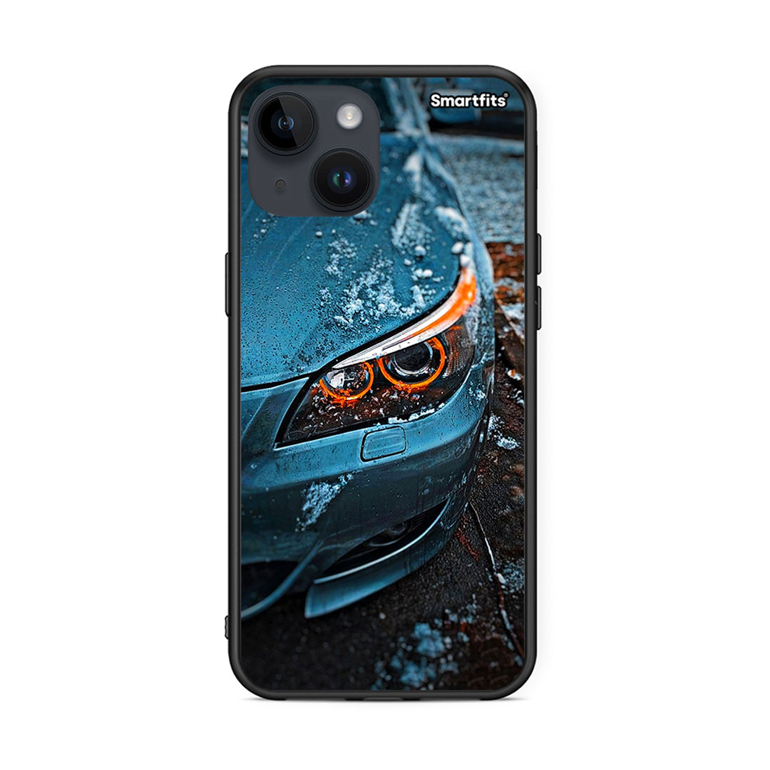 iPhone 15 Bmw E60 Θήκη από τη Smartfits με σχέδιο στο πίσω μέρος και μαύρο περίβλημα | Smartphone case with colorful back and black bezels by Smartfits