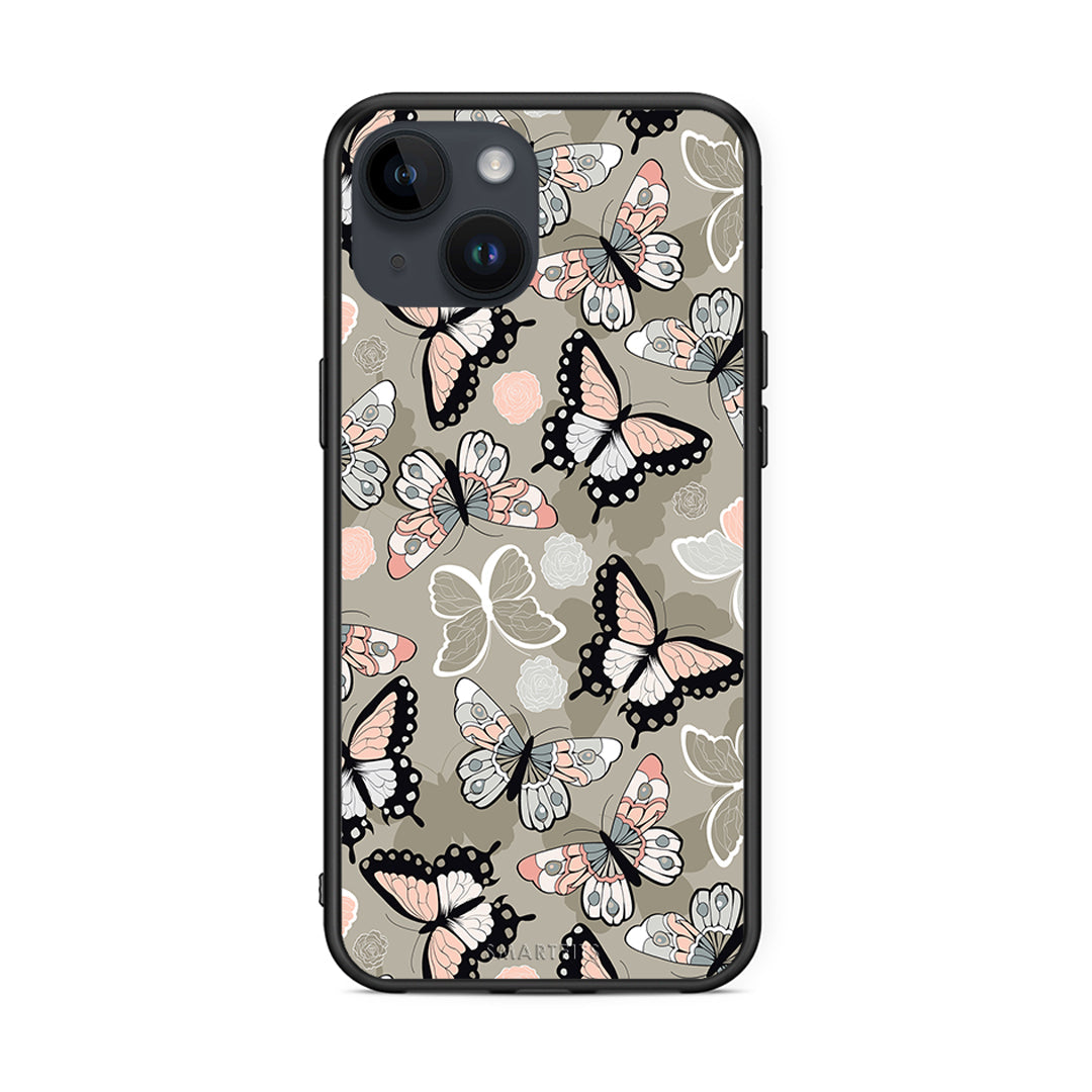 135 - iPhone 15 Butterflies Boho case, cover, bumper