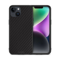 Thumbnail for Θήκη iPhone 14 Carbon Black από τη Smartfits με σχέδιο στο πίσω μέρος και μαύρο περίβλημα | iPhone 14 Carbon Black case with colorful back and black bezels