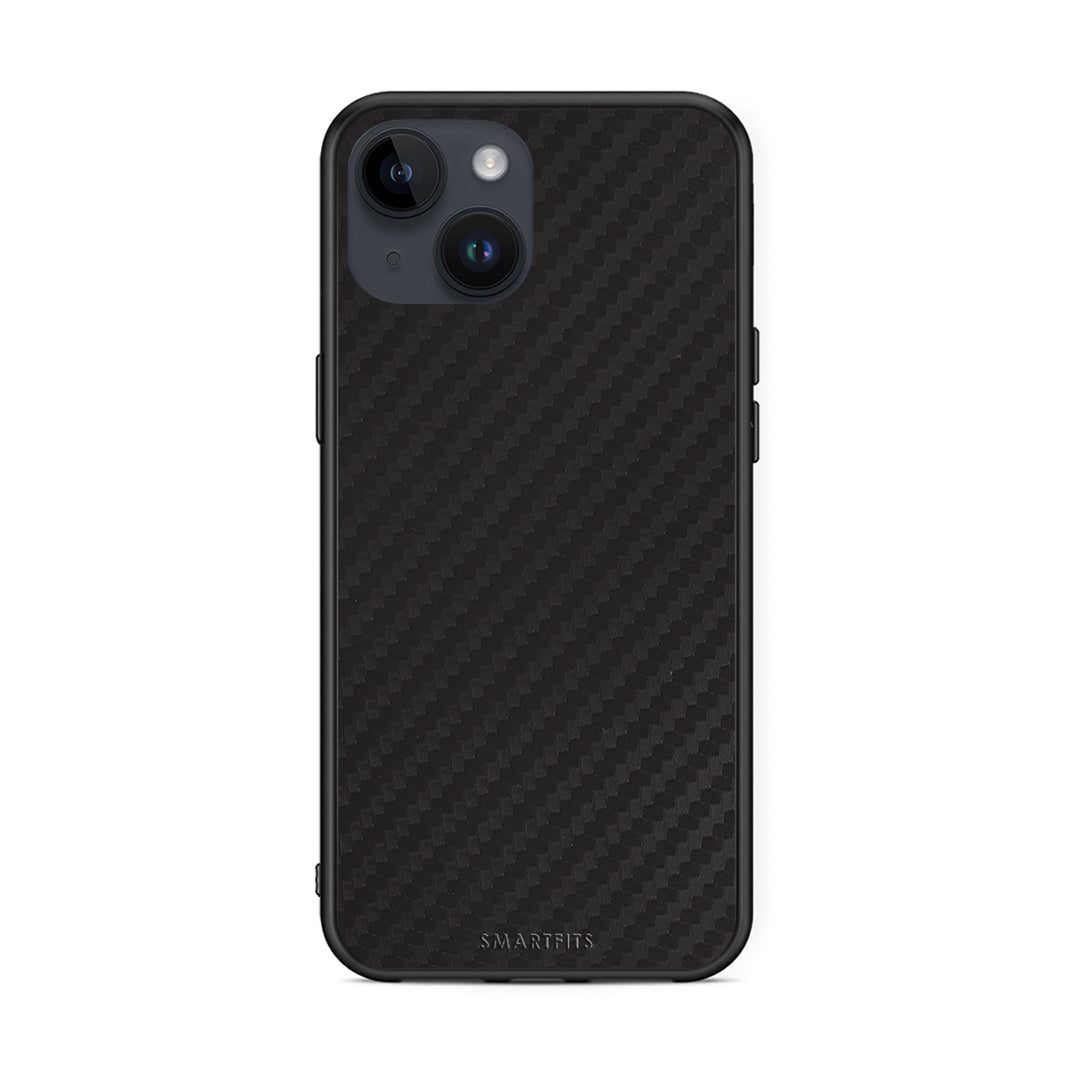 iPhone 14 Carbon Black θήκη από τη Smartfits με σχέδιο στο πίσω μέρος και μαύρο περίβλημα | Smartphone case with colorful back and black bezels by Smartfits
