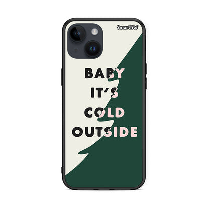 iPhone 15 Cold Outside θήκη από τη Smartfits με σχέδιο στο πίσω μέρος και μαύρο περίβλημα | Smartphone case with colorful back and black bezels by Smartfits