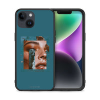 Thumbnail for Θήκη iPhone 14 Cry An Ocean από τη Smartfits με σχέδιο στο πίσω μέρος και μαύρο περίβλημα | iPhone 14 Cry An Ocean case with colorful back and black bezels