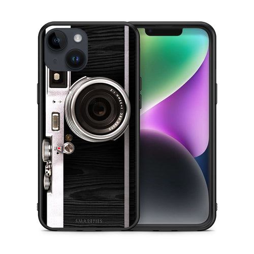 Θήκη iPhone 15 Emily In Paris από τη Smartfits με σχέδιο στο πίσω μέρος και μαύρο περίβλημα | iPhone 15 Emily In Paris case with colorful back and black bezels