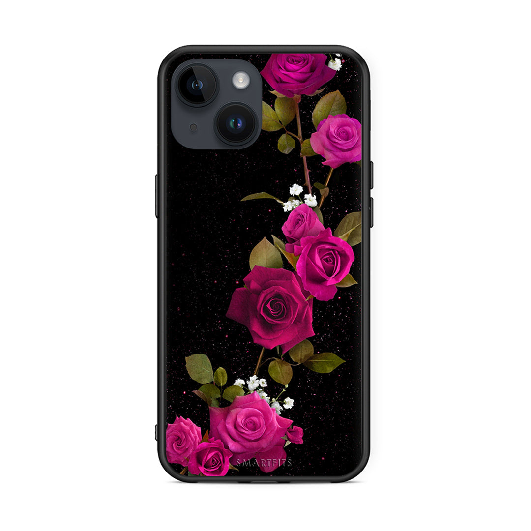 4 - iPhone 14 Red Roses Flower case, cover, bumper