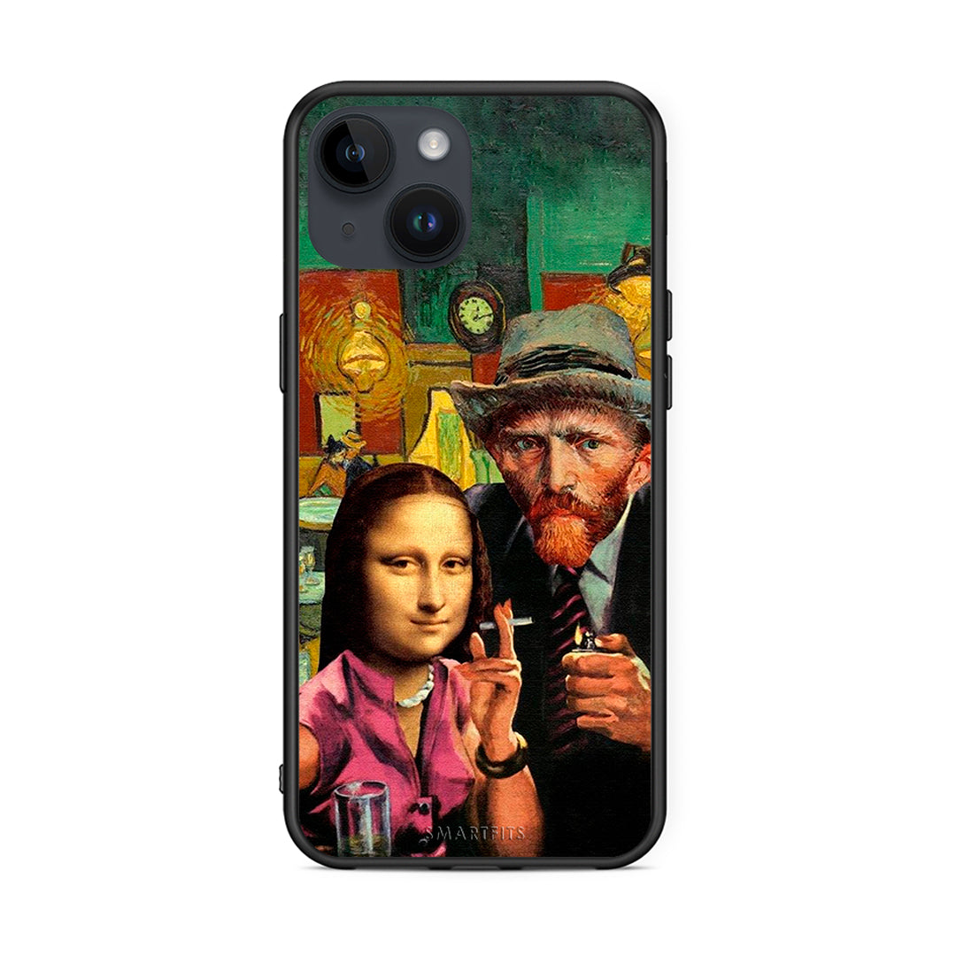 iPhone 14 Funny Art θήκη από τη Smartfits με σχέδιο στο πίσω μέρος και μαύρο περίβλημα | Smartphone case with colorful back and black bezels by Smartfits