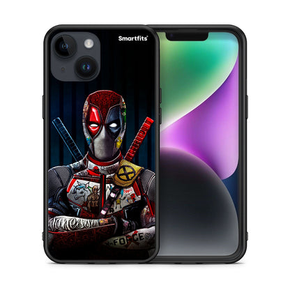 Θήκη iPhone 15 Funny Guy από τη Smartfits με σχέδιο στο πίσω μέρος και μαύρο περίβλημα | iPhone 15 Funny Guy case with colorful back and black bezels