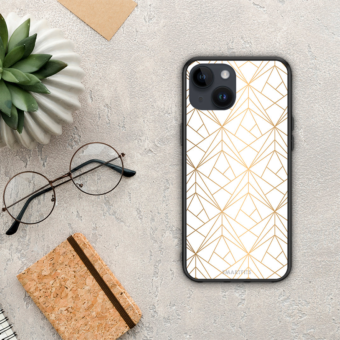 Geometric Luxury White - iPhone 14 θήκη