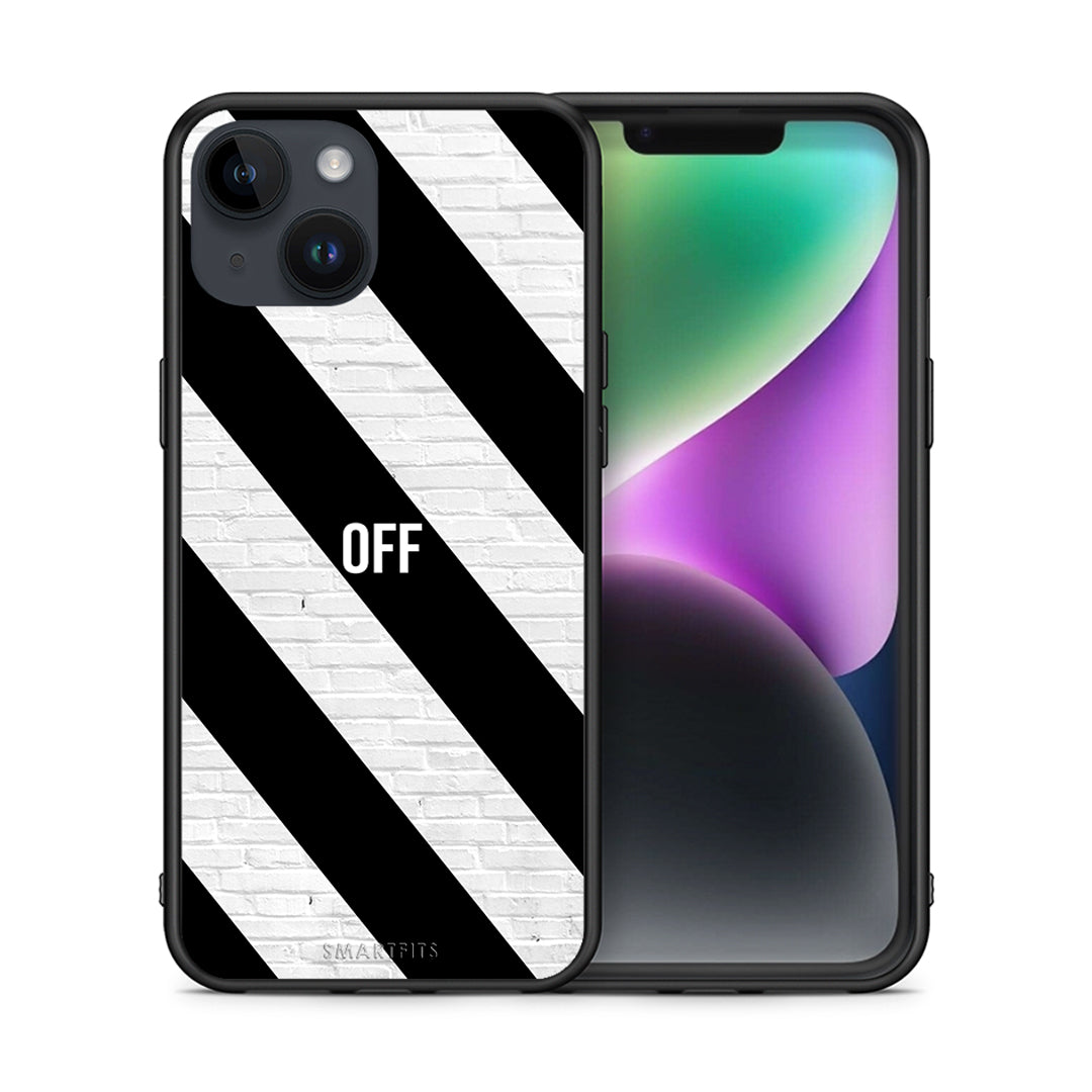 Θήκη iPhone 14 Get Off από τη Smartfits με σχέδιο στο πίσω μέρος και μαύρο περίβλημα | iPhone 14 Get Off case with colorful back and black bezels