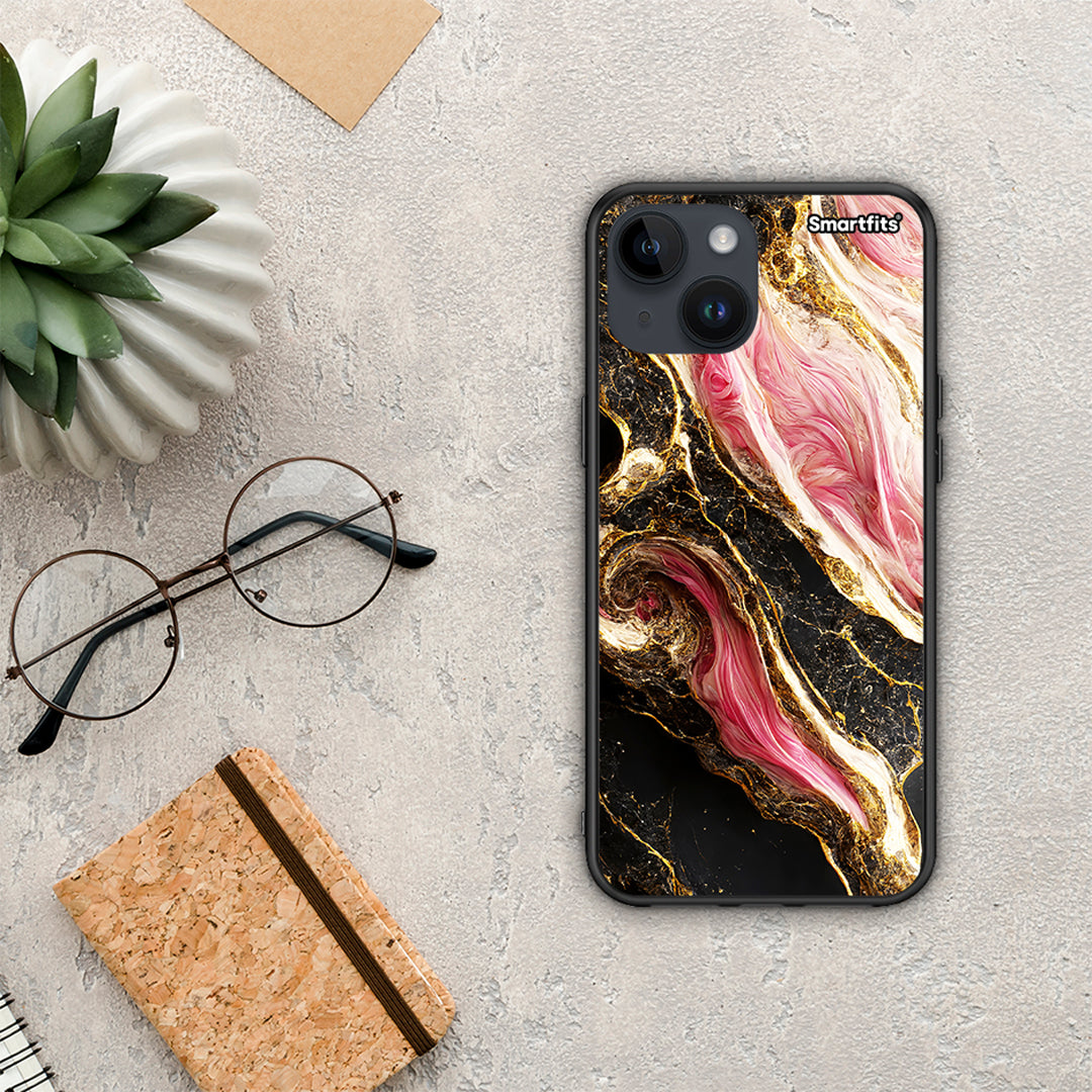Glamorous Pink Marble - iPhone 15 θήκη