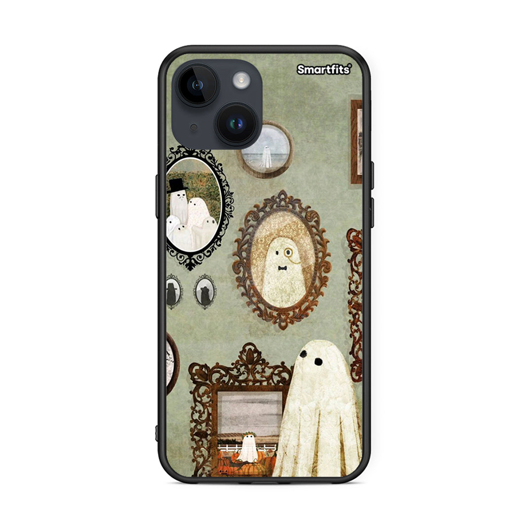 iPhone 15 Halloween Ghost Season Θήκη από τη Smartfits με σχέδιο στο πίσω μέρος και μαύρο περίβλημα | Smartphone case with colorful back and black bezels by Smartfits