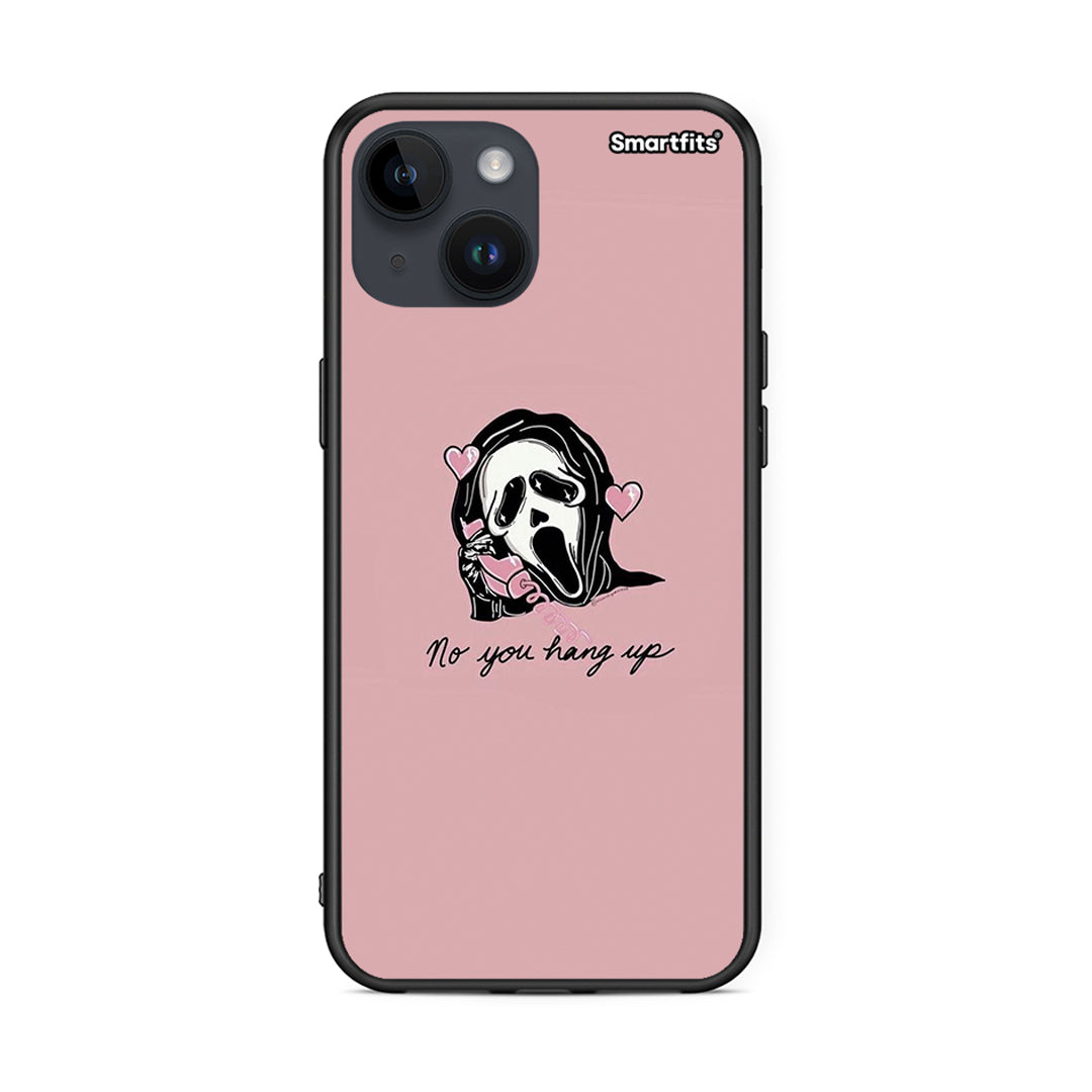 iPhone 15 Halloween Hang Up Θήκη από τη Smartfits με σχέδιο στο πίσω μέρος και μαύρο περίβλημα | Smartphone case with colorful back and black bezels by Smartfits