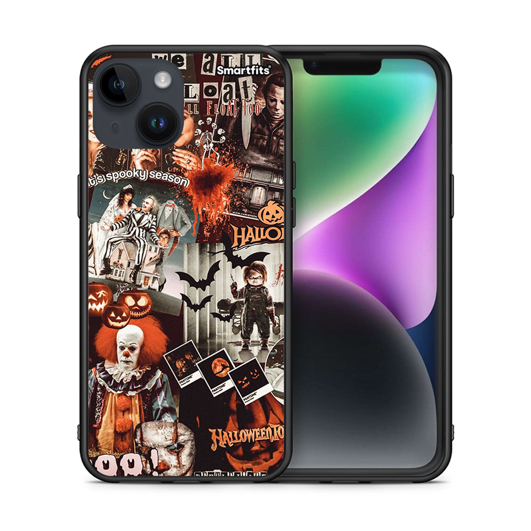 Θήκη iPhone 15 Halloween Spooky Season από τη Smartfits με σχέδιο στο πίσω μέρος και μαύρο περίβλημα | iPhone 15 Halloween Spooky Season case with colorful back and black bezels