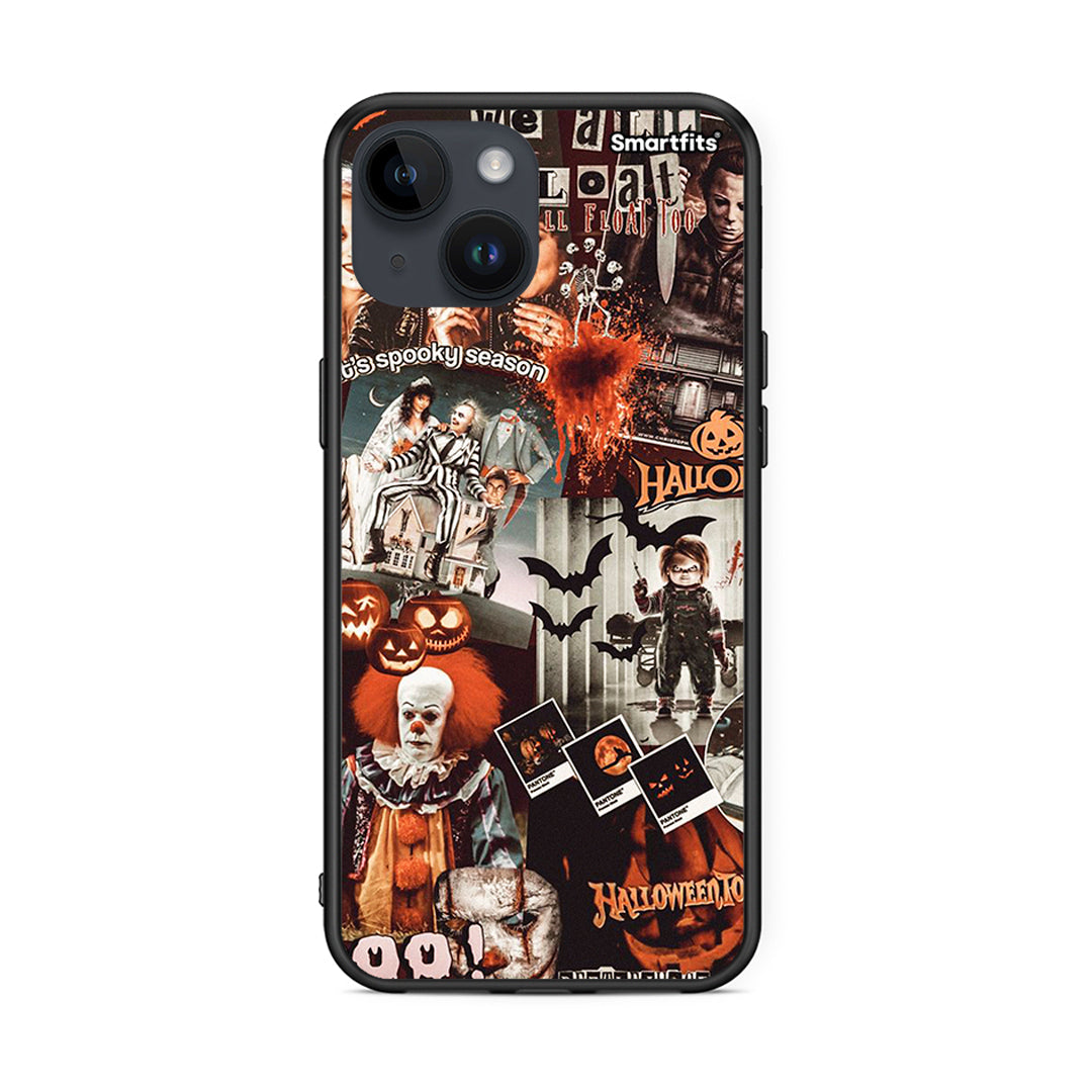 iPhone 14 Halloween Spooky Season Θήκη από τη Smartfits με σχέδιο στο πίσω μέρος και μαύρο περίβλημα | Smartphone case with colorful back and black bezels by Smartfits