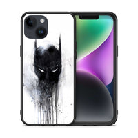 Thumbnail for Θήκη iPhone 15 Paint Bat Hero από τη Smartfits με σχέδιο στο πίσω μέρος και μαύρο περίβλημα | iPhone 15 Paint Bat Hero case with colorful back and black bezels