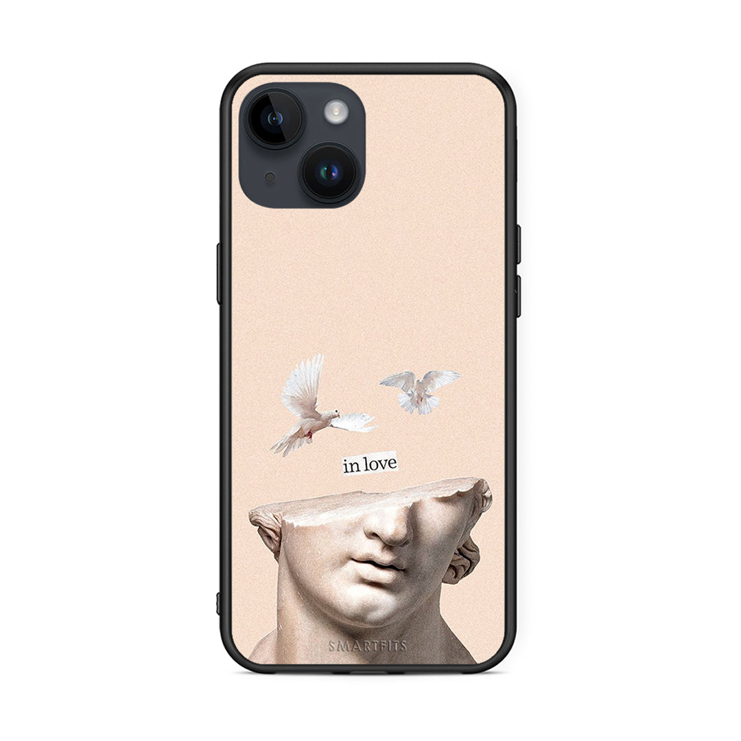 iPhone 14 In Love θήκη από τη Smartfits με σχέδιο στο πίσω μέρος και μαύρο περίβλημα | Smartphone case with colorful back and black bezels by Smartfits