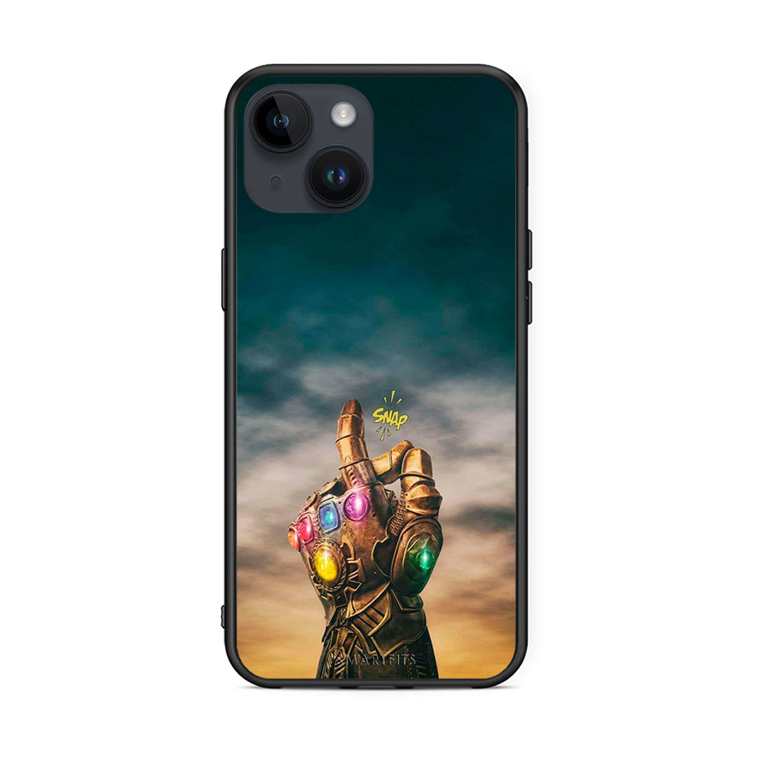 iPhone 14 Infinity Snap θήκη από τη Smartfits με σχέδιο στο πίσω μέρος και μαύρο περίβλημα | Smartphone case with colorful back and black bezels by Smartfits