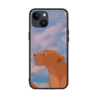 Thumbnail for iPhone 14 Lion Love 2 Θήκη Αγίου Βαλεντίνου από τη Smartfits με σχέδιο στο πίσω μέρος και μαύρο περίβλημα | Smartphone case with colorful back and black bezels by Smartfits