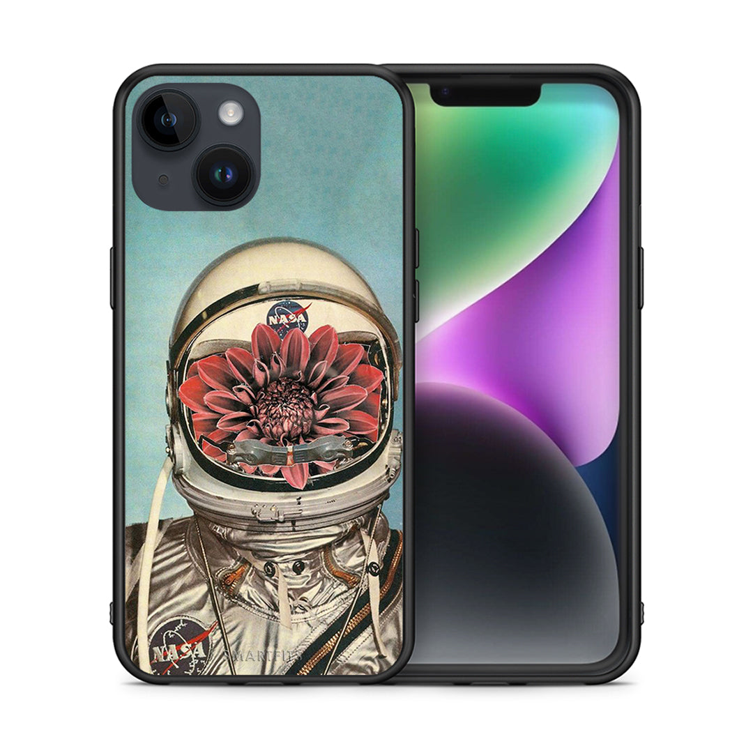 Θήκη iPhone 15 Nasa Bloom από τη Smartfits με σχέδιο στο πίσω μέρος και μαύρο περίβλημα | iPhone 15 Nasa Bloom case with colorful back and black bezels